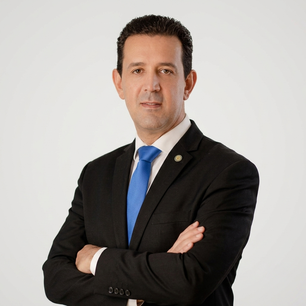 Retrato do professor Anderson Luís Coelho.