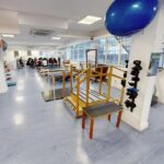 Clínica-Escola de Fisioterapia da FCM-MG. Utilizada para aulas práticas de diversos cursos como: Fisioterapia Oncofuncional 360°: Formação Prática, Clínica e Humanizada